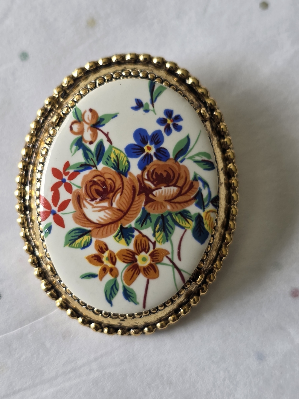 Vintage Cameo Brooch & Pendant Set